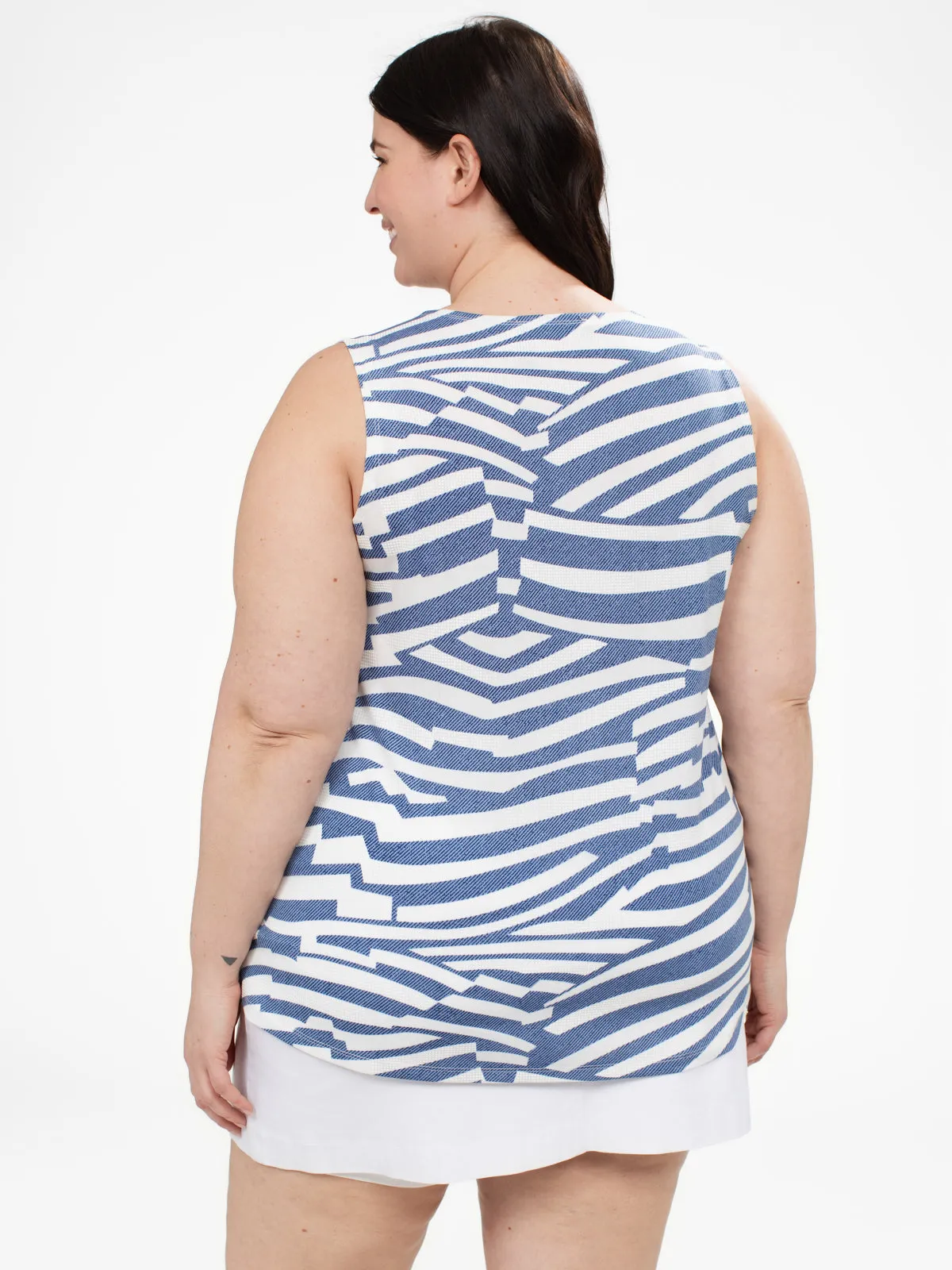 Sleeveless flared tunic sold by Claire France product image thumbnail 3