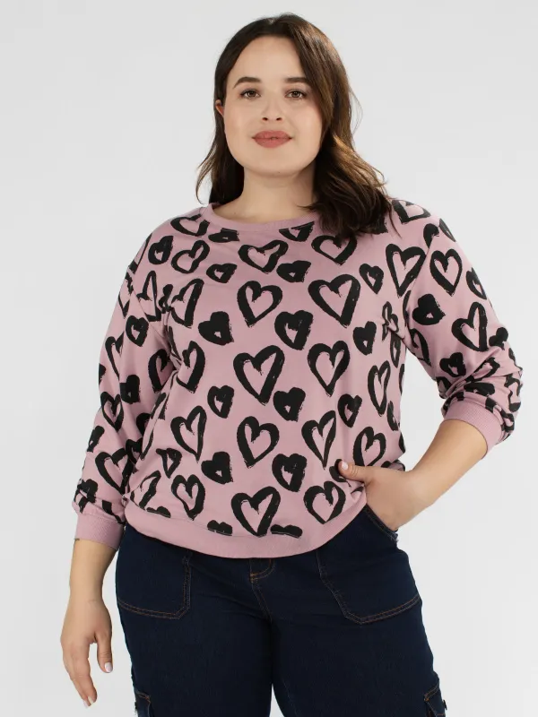 Long-sleeve loose fit t-shirt sold by Claire France