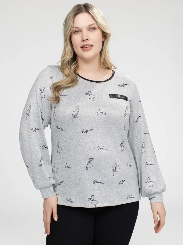 Long-sleeve loose fit t-shirt sold by Claire France