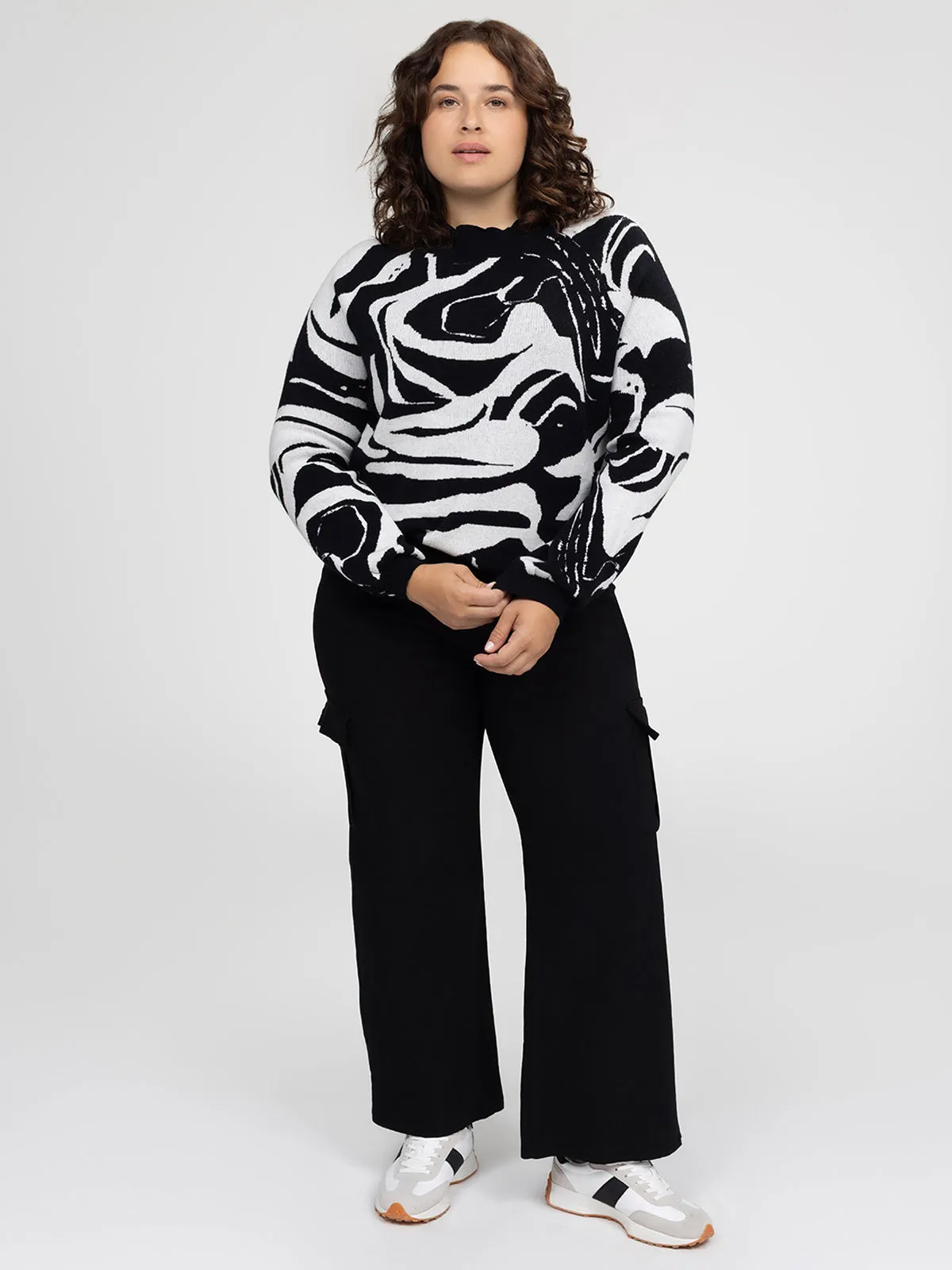 Long-sleeve loose pullover sweater sold by Claire France product image thumbnail 2