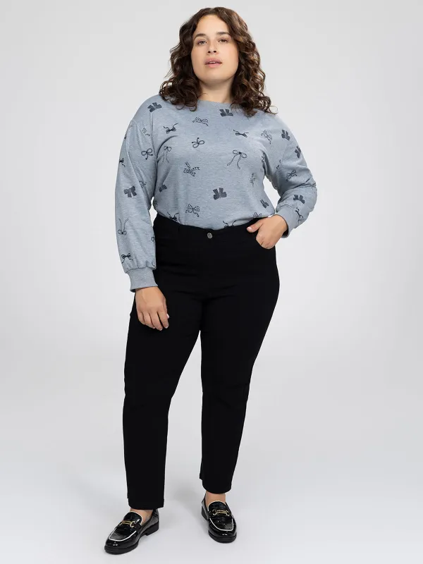 Casual straight-leg pants sold by Claire France