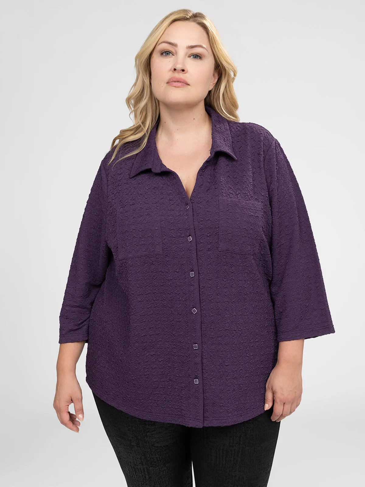 3/4-sleeve blouse with buttons sold by Claire France product image thumbnail 5