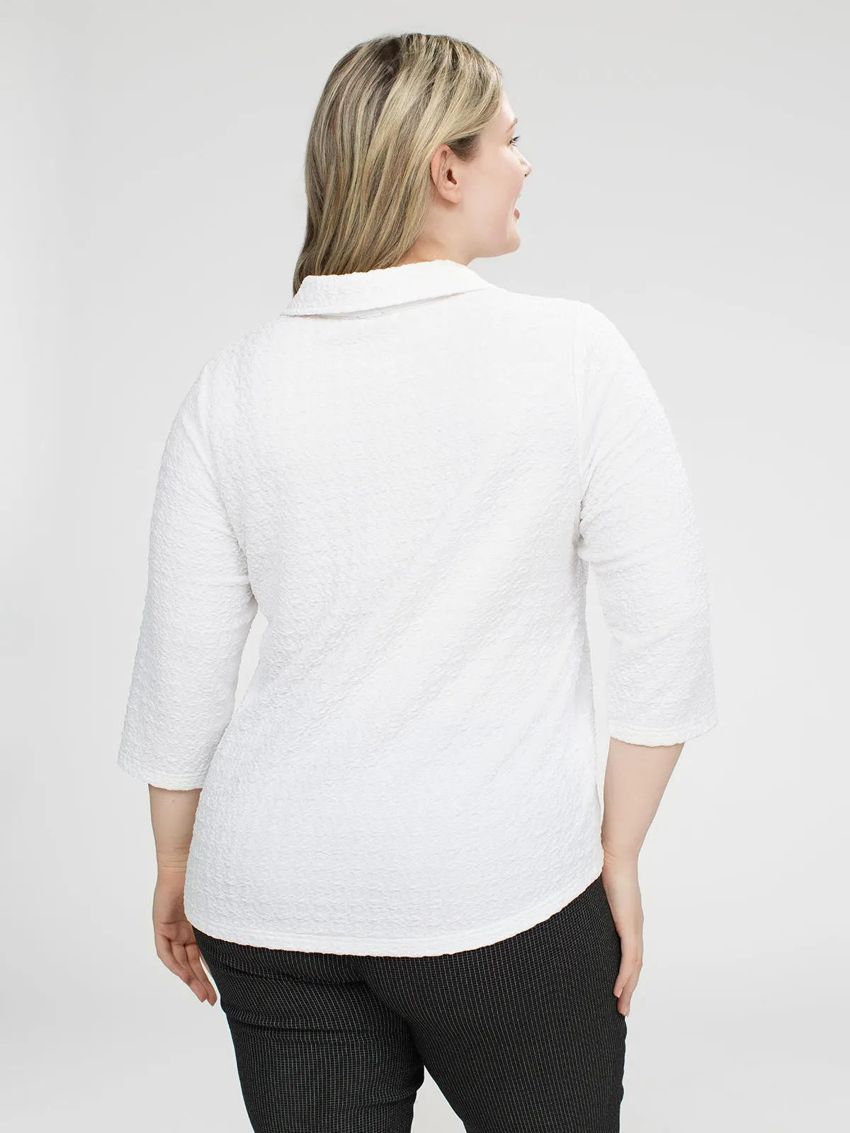 3/4-sleeve blouse with buttons sold by Claire France product image thumbnail 3