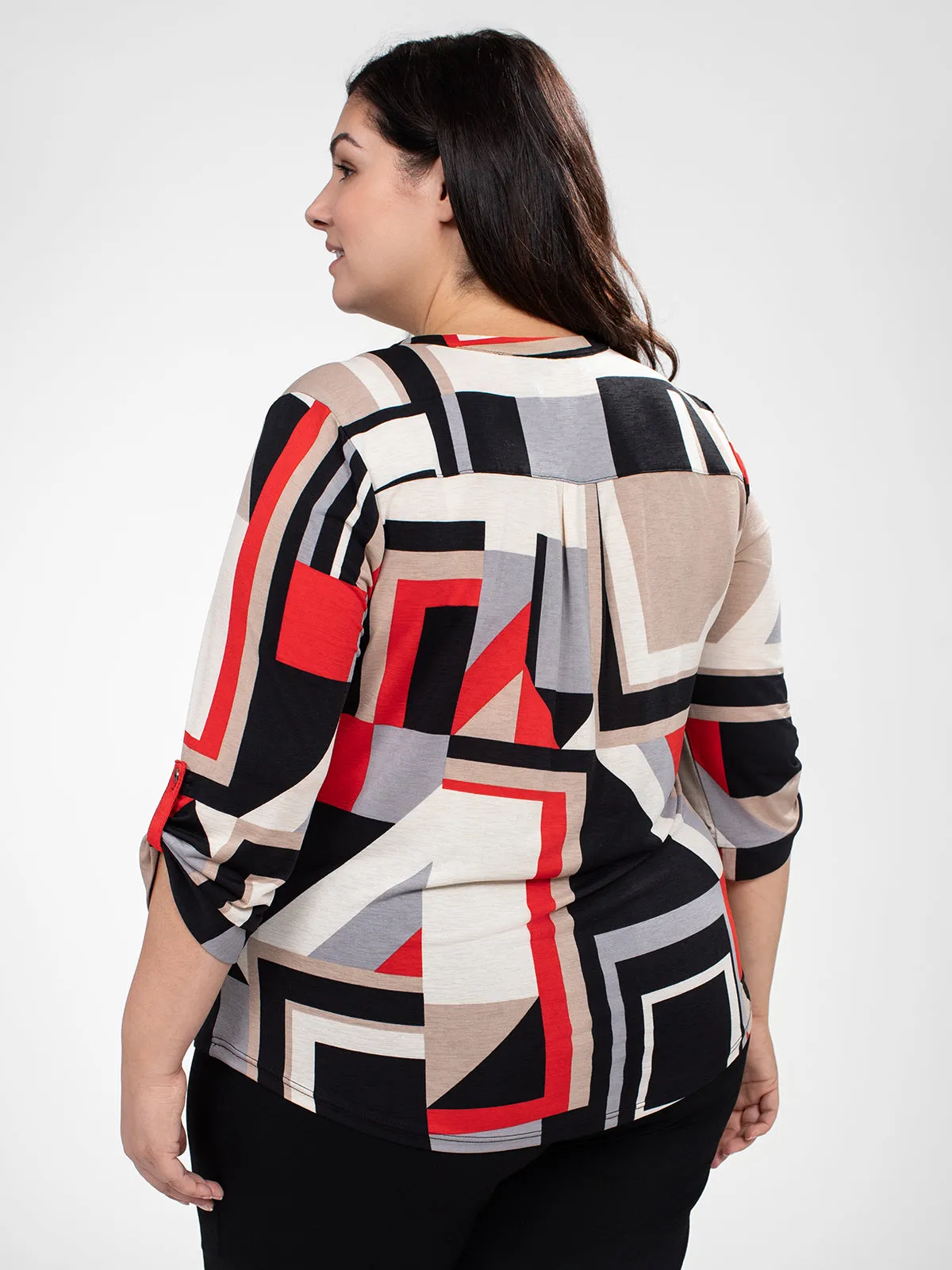 3/4-sleeve semi-fitted blouse sold by Claire France product image thumbnail 3