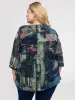 3/4-sleeve loose blouse sold by Claire France