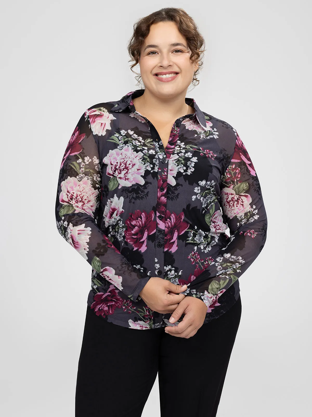 Long-sleeve blouse with buttons sold by Claire France product image thumbnail 2