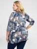 3/4-sleeve semi-fitted tunic sold by Claire France