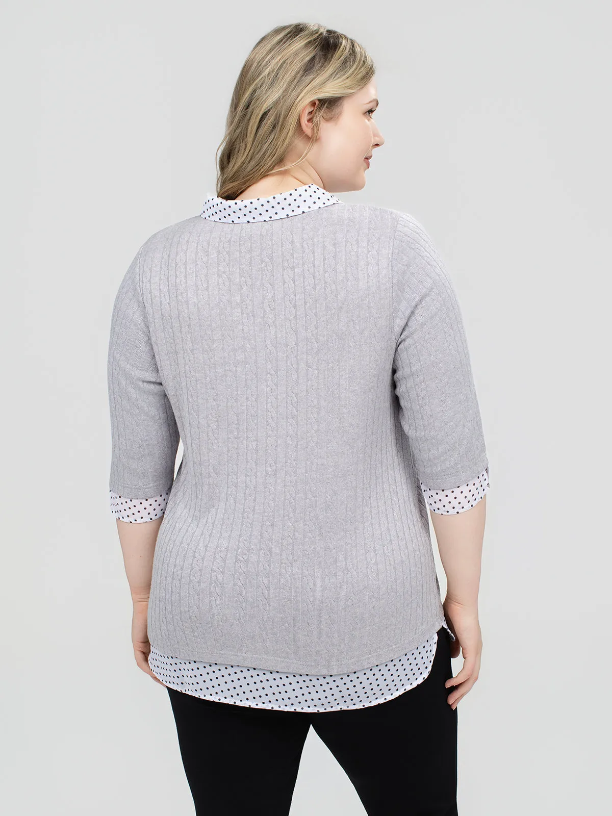 3/4-sleeve fooler tunic sold by Claire France product image thumbnail 3