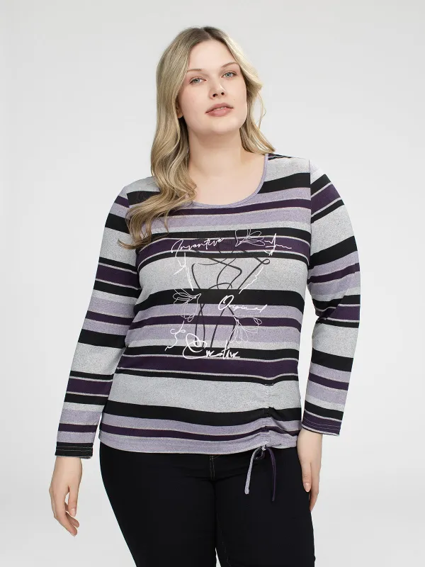 Long-sleeve semi-fitted t-shirt sold by Claire France