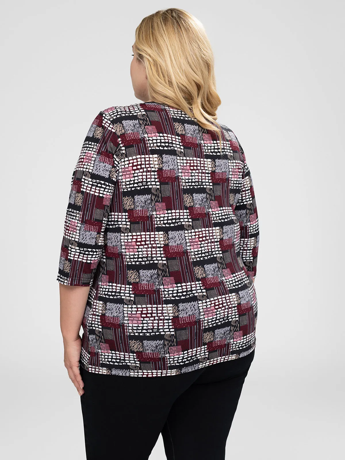 3/4-sleeve semi-fitted t-shirt sold by Claire France product image thumbnail 3