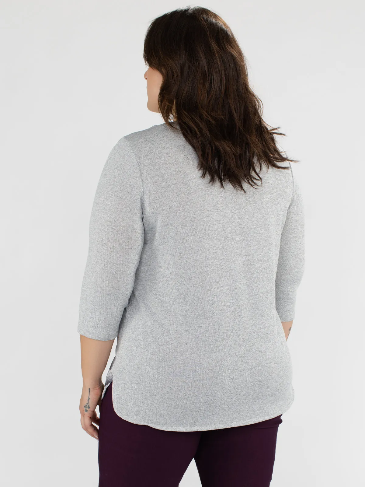 3/4-sleeve semi-fitted tunic sold by Claire France product image thumbnail 3