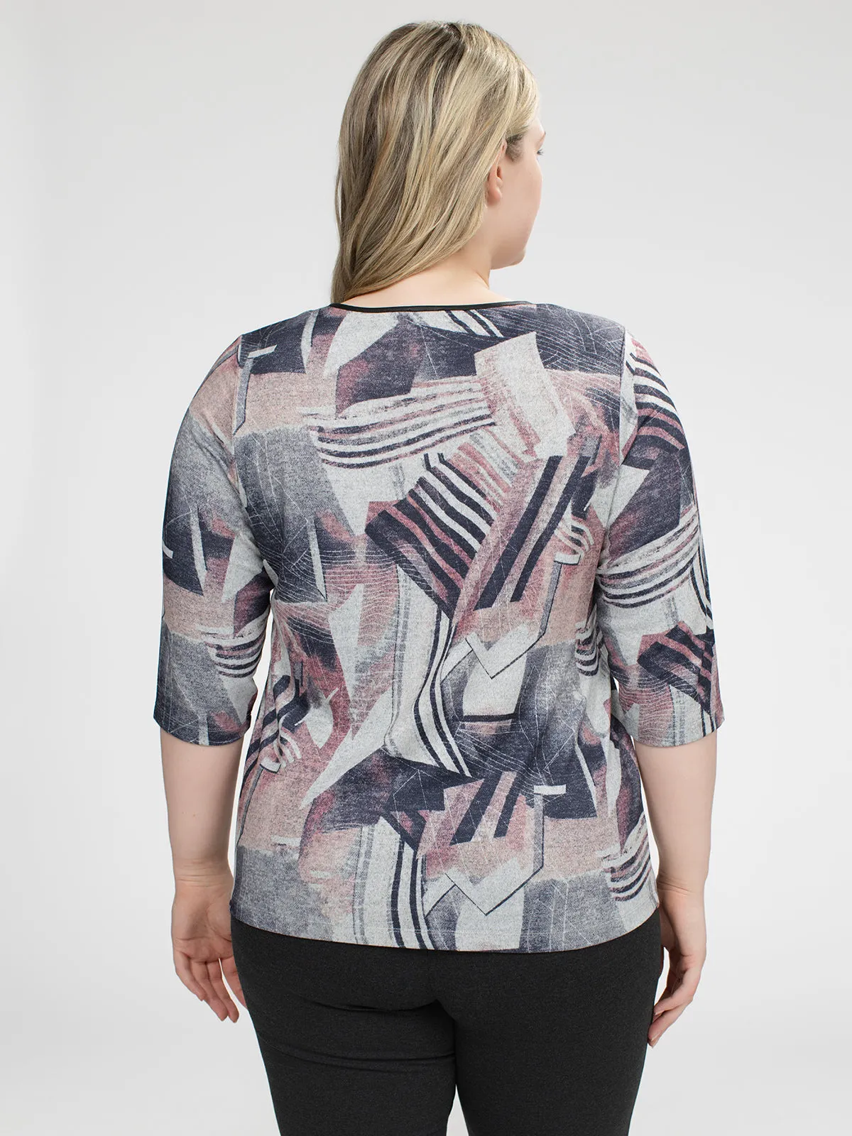 3/4-sleeve semi-fitted t-shirt sold by Claire France product image thumbnail 3