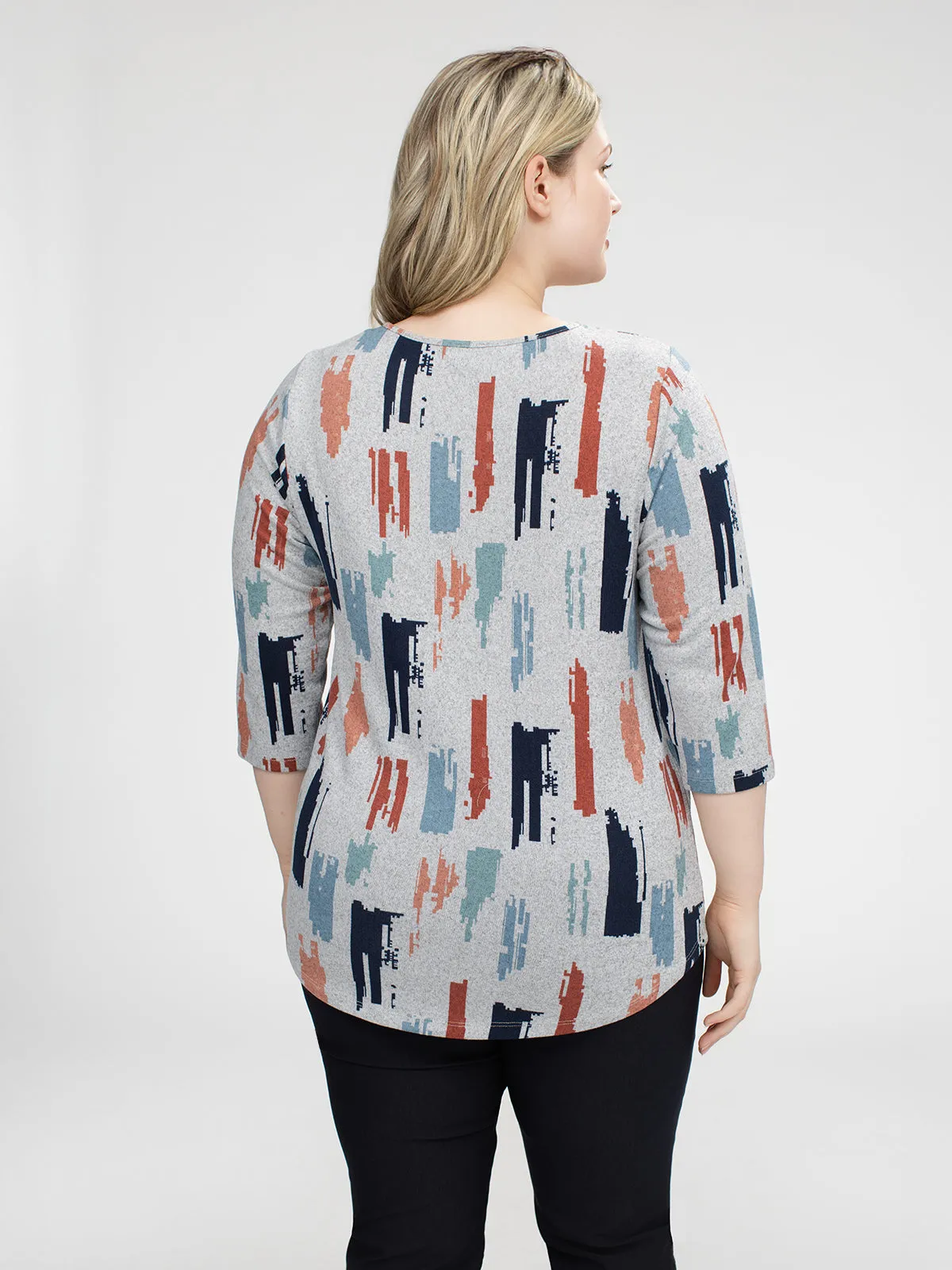 3/4-sleeve semi-fitted tunic sold by Claire France product image thumbnail 3