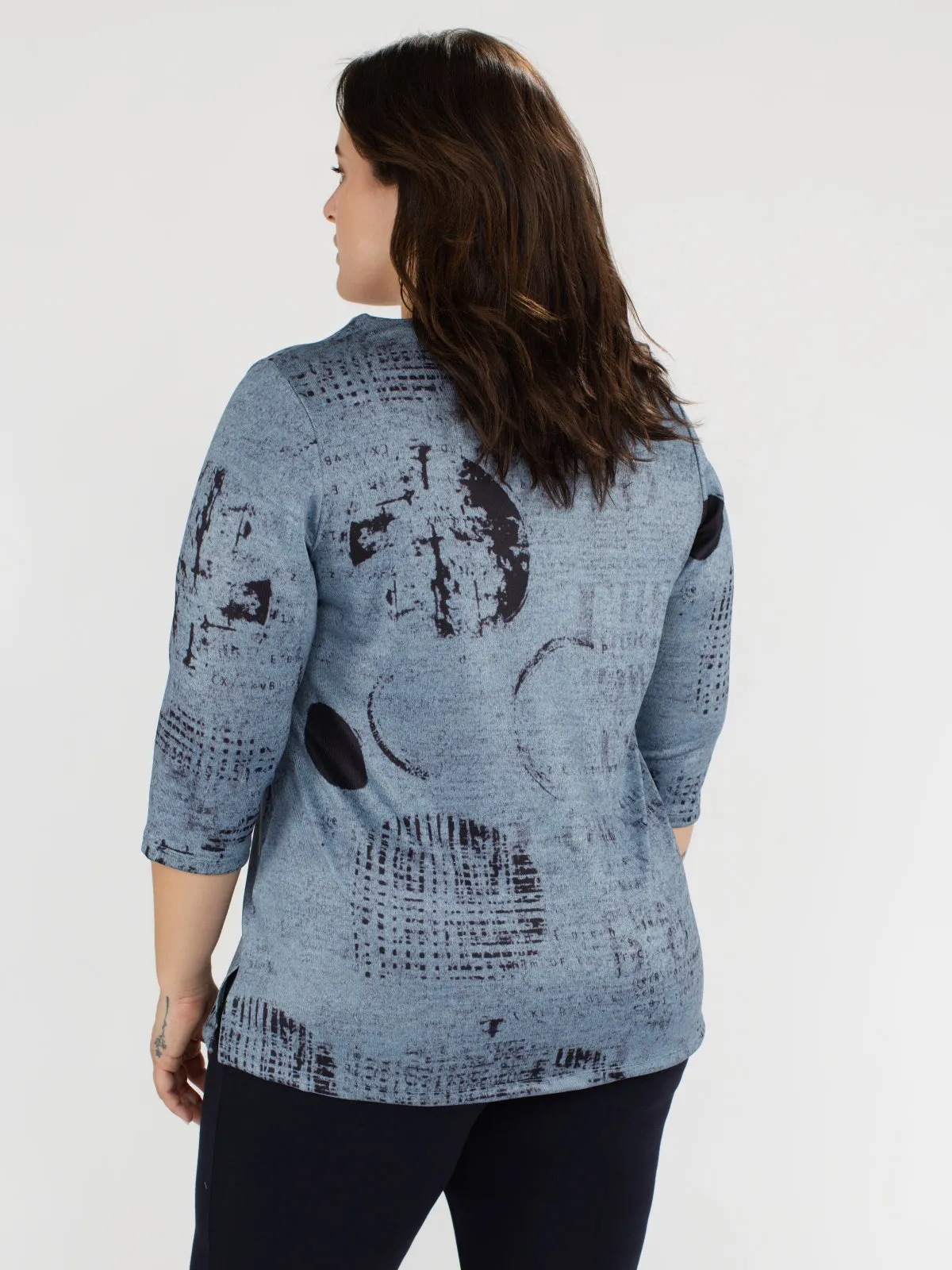 3/4-sleeve semi-fitted tunic sold by Claire France product image thumbnail 3