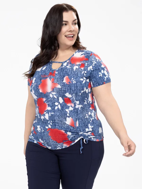 Short-sleeve semi-fitted t-shirt sold by Claire France