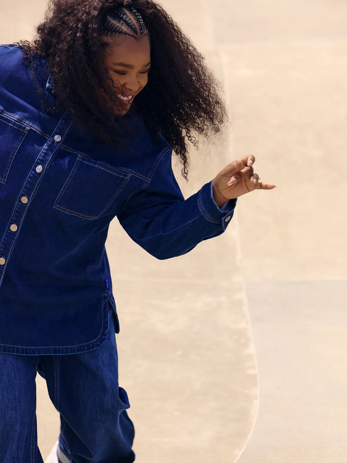 Long-sleeve denim jacket sold by Claire France