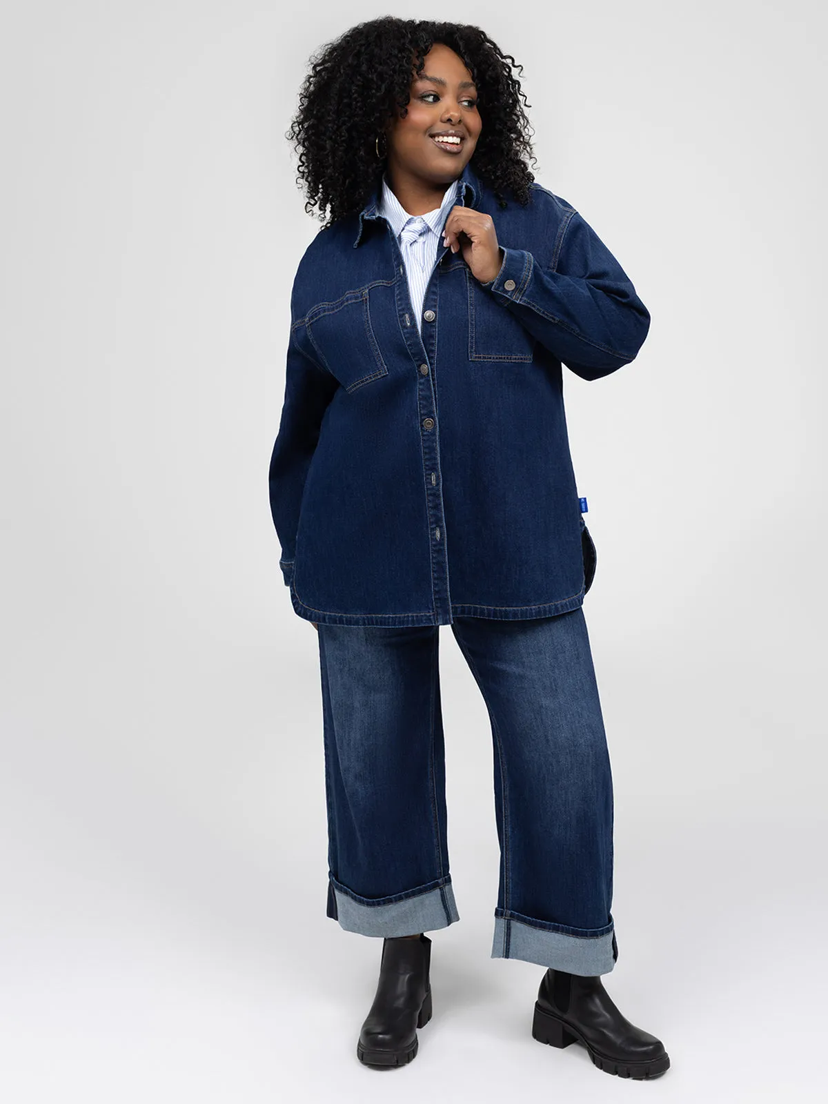 Long-sleeve denim jacket sold by Claire France product image thumbnail 2