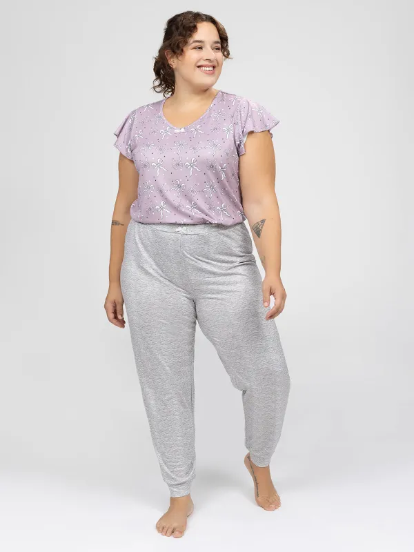 Narrow leg pyjama pant sold by Claire France