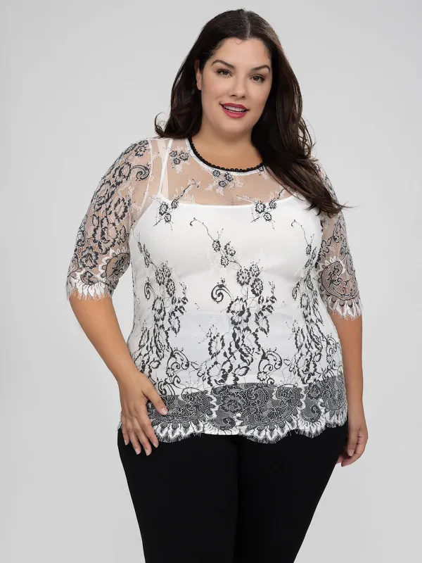 3/4-sleeve tunic sold by Claire France