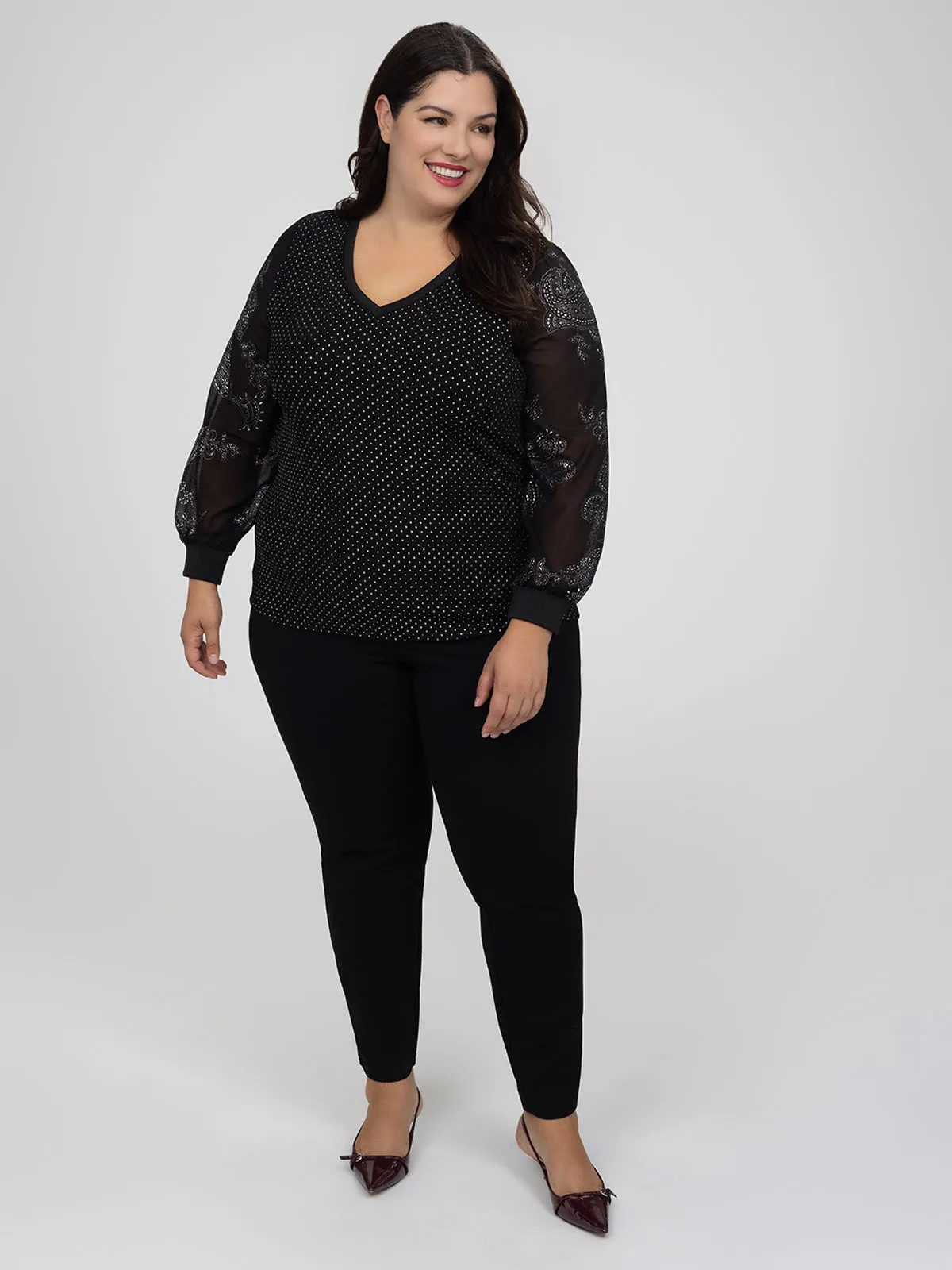 Long-sleeve flared tunic sold by Claire France product image thumbnail 2