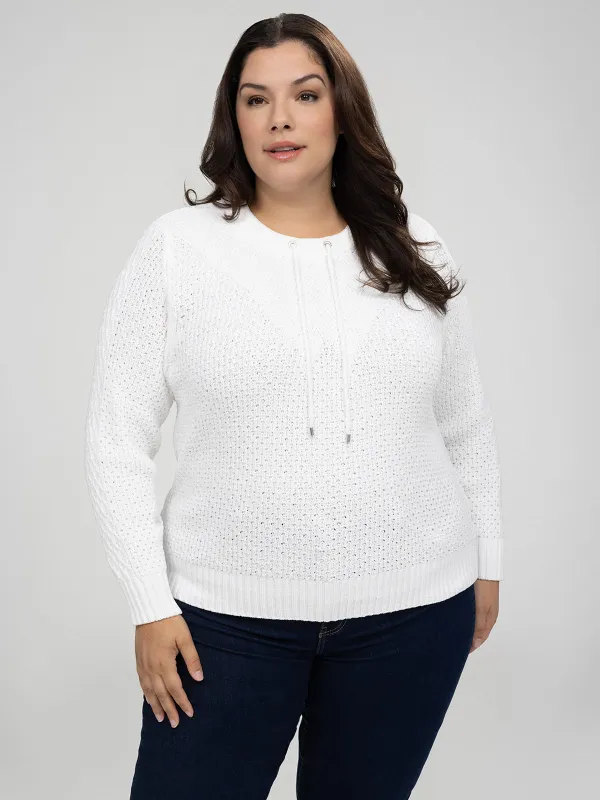 Long-sleeve pullover sweater sold by Claire France