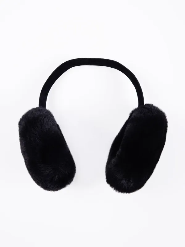 Fur earmuffs sold by Claire France