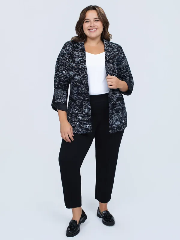 Straight pull-on pant - Petite made by Claire France