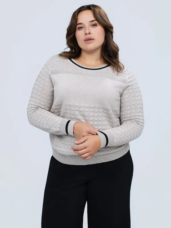 Long-sleeve pullover sweater sold by Claire France