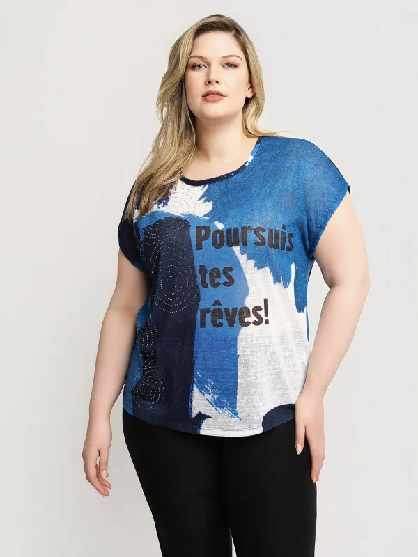 Loose short-sleeve t-shirt sold by Claire France