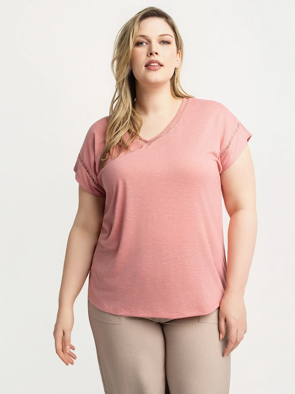 Loose short-sleeve t-shirt sold by Claire France product image thumbnail 5