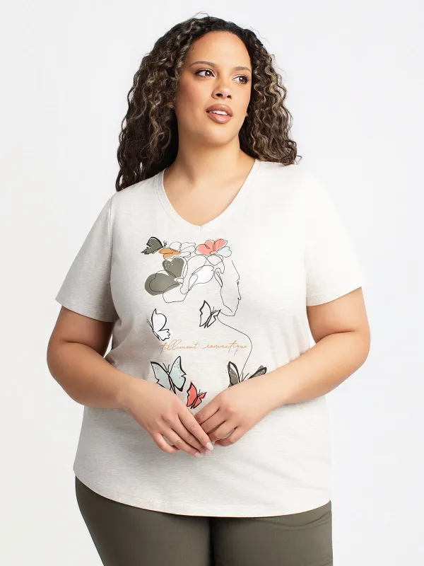 Short-sleeve t-shirt made by Claire France