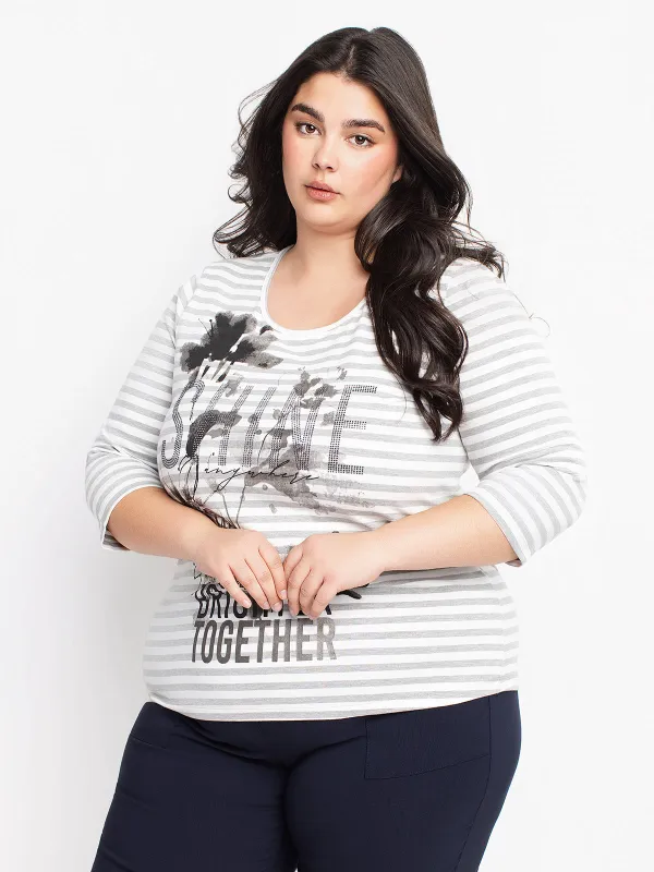 3/4-sleeve t-shirt made by Claire France