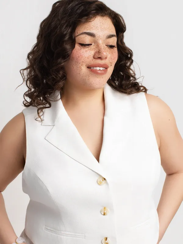 Sleeveless vest made by Claire France