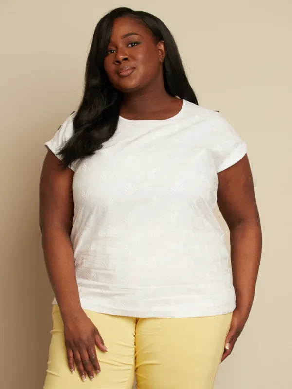 Short-sleeve flared tunic sold by Claire France