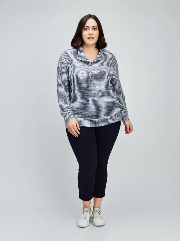 Semi-fitted lounge pant sold by Claire France