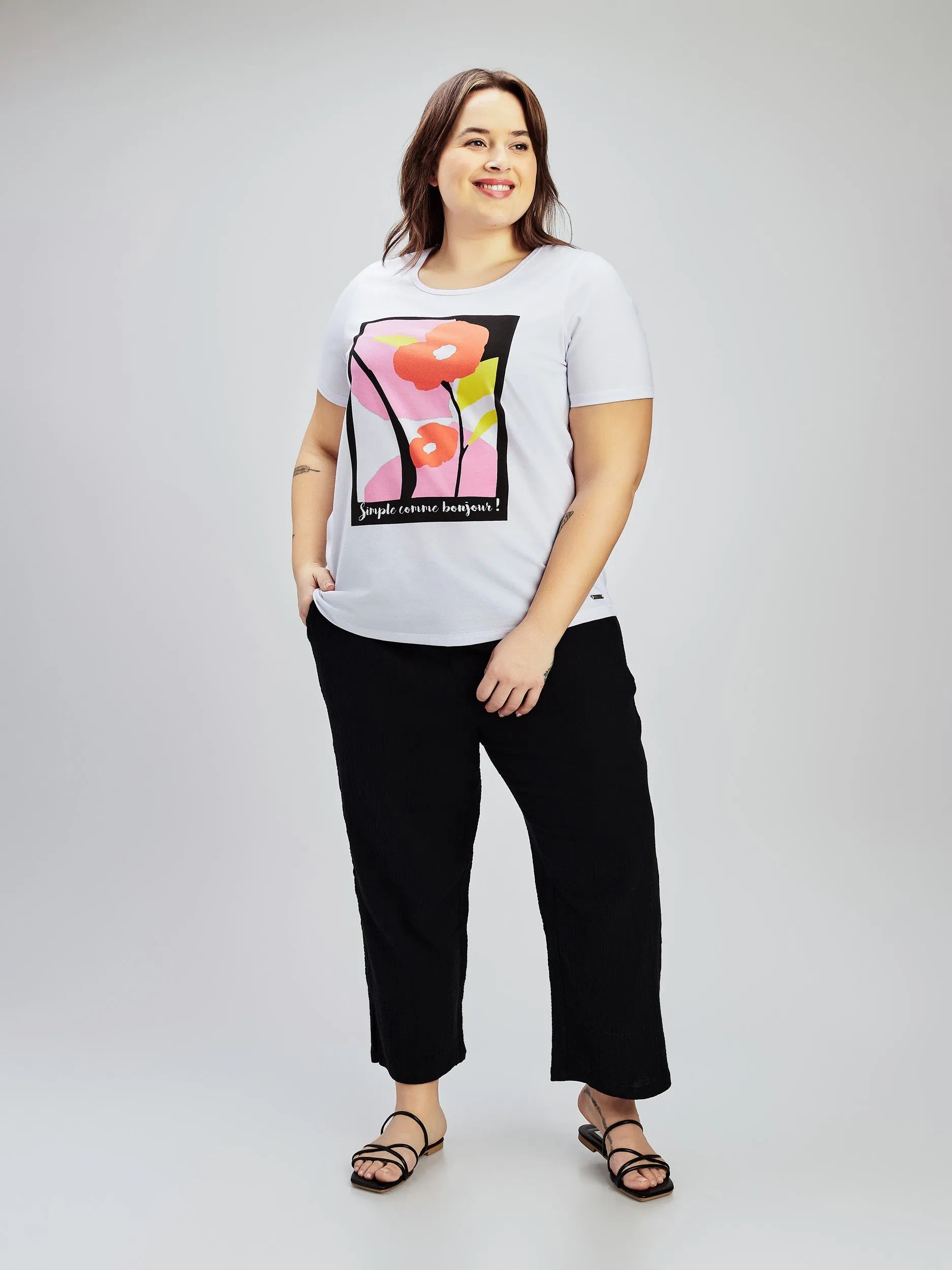 Loose short-sleeve t-shirt sold by Claire France product image thumbnail 3