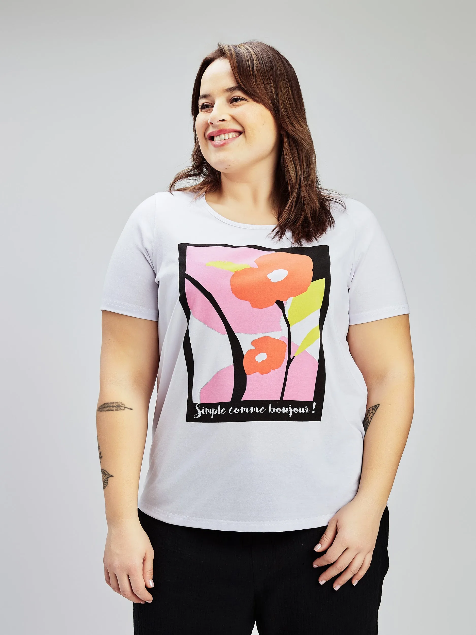 Loose short-sleeve t-shirt sold by Claire France product image thumbnail 2