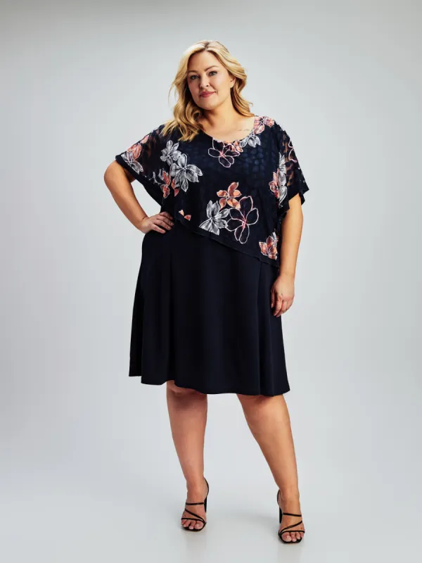 Flared midi knit dress sold by Claire France