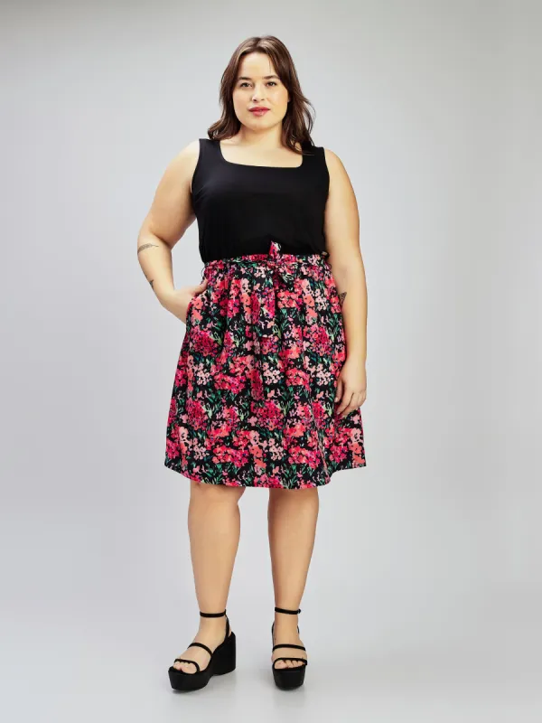 Flared midi knit dress sold by Claire France