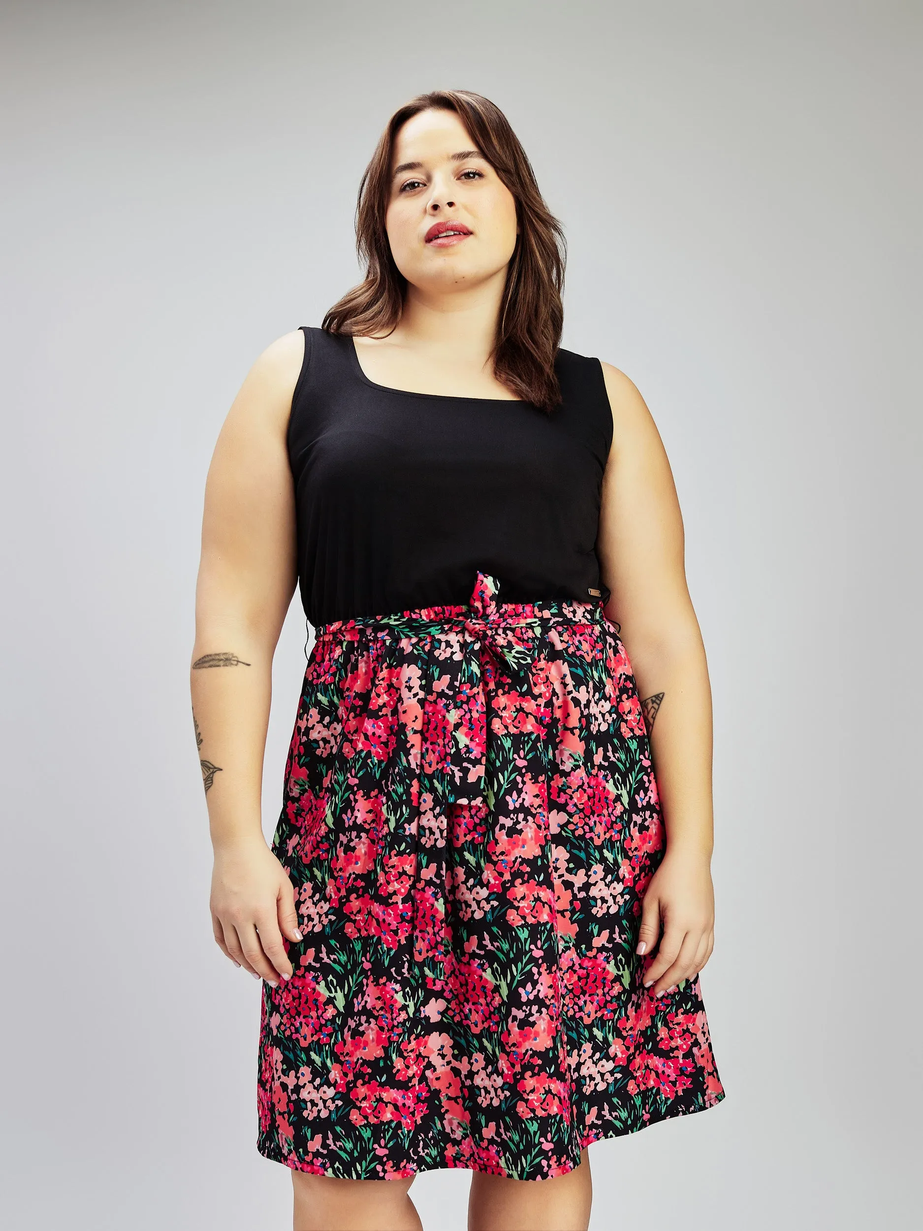 Flared midi knit dress sold by Claire France product image thumbnail 2