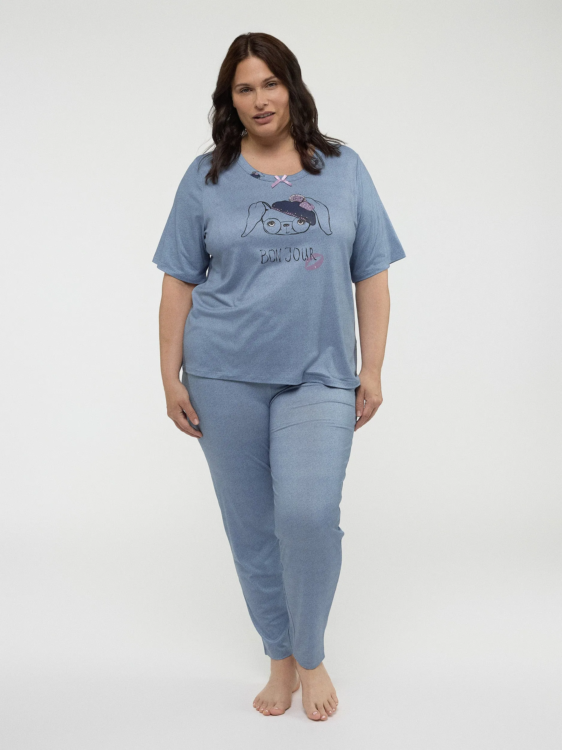 Narrow leg pyjama pant sold by Claire France