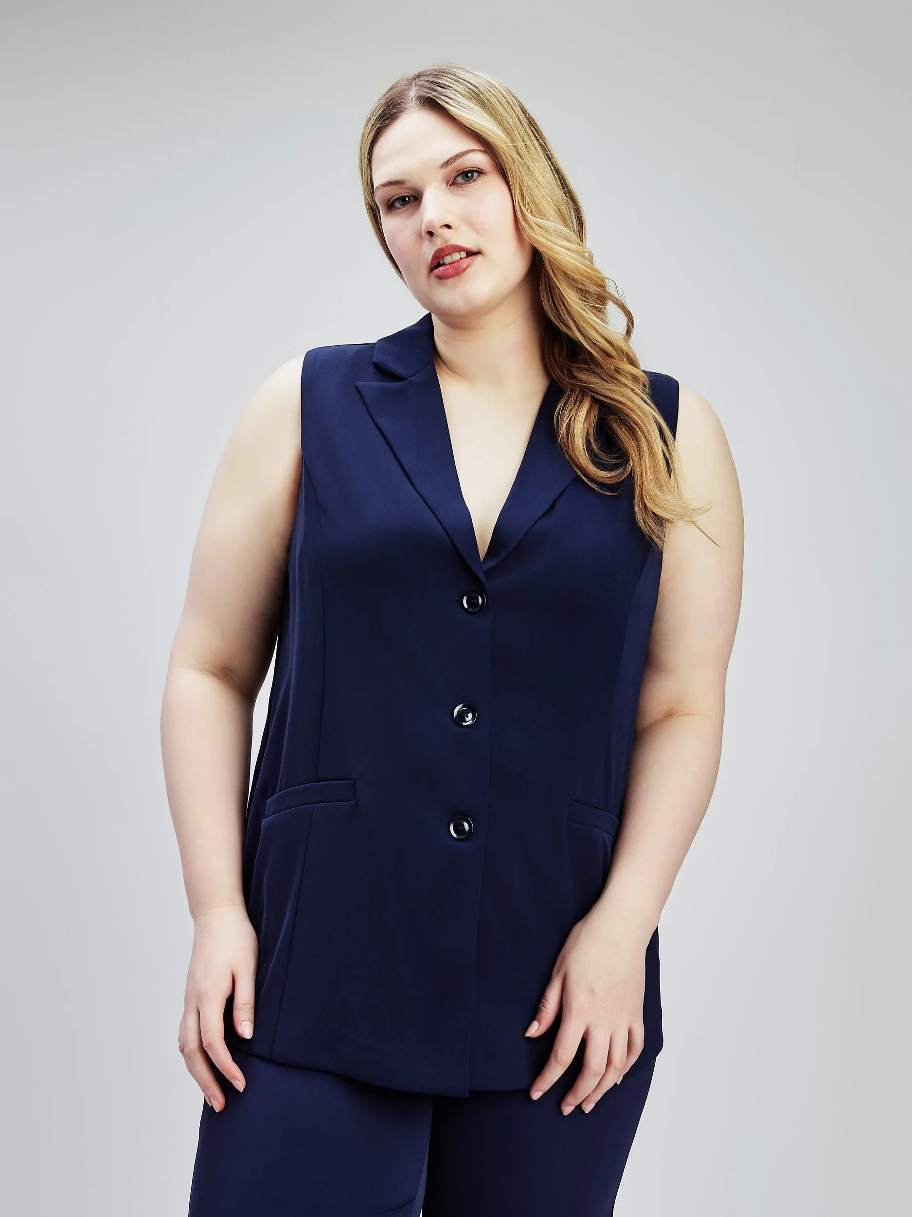 Sleeveless jacket sold by Claire France product image thumbnail 2