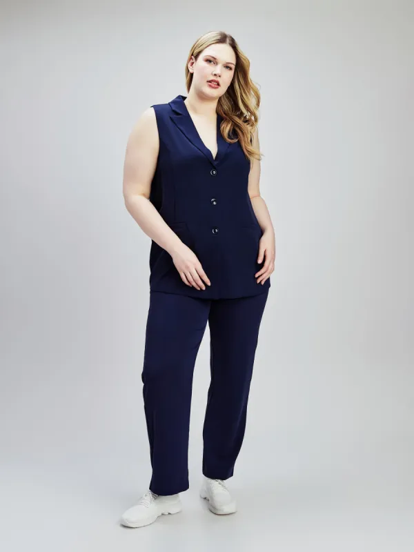 Sleeveless jacket sold by Claire France