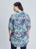 3/4-sleeve semi-fitted tunic with buttons sold by Claire France