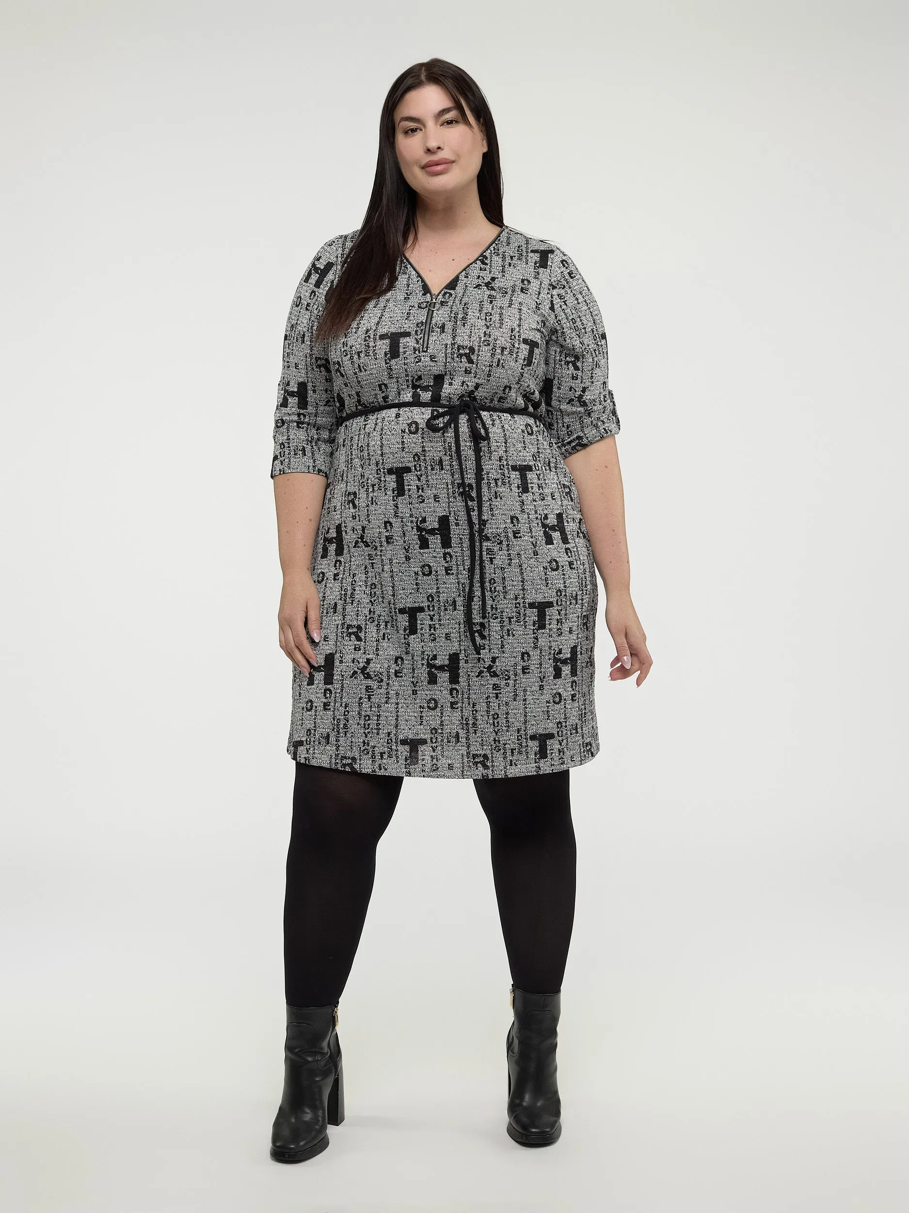 A line midi knit dress sold by Claire France