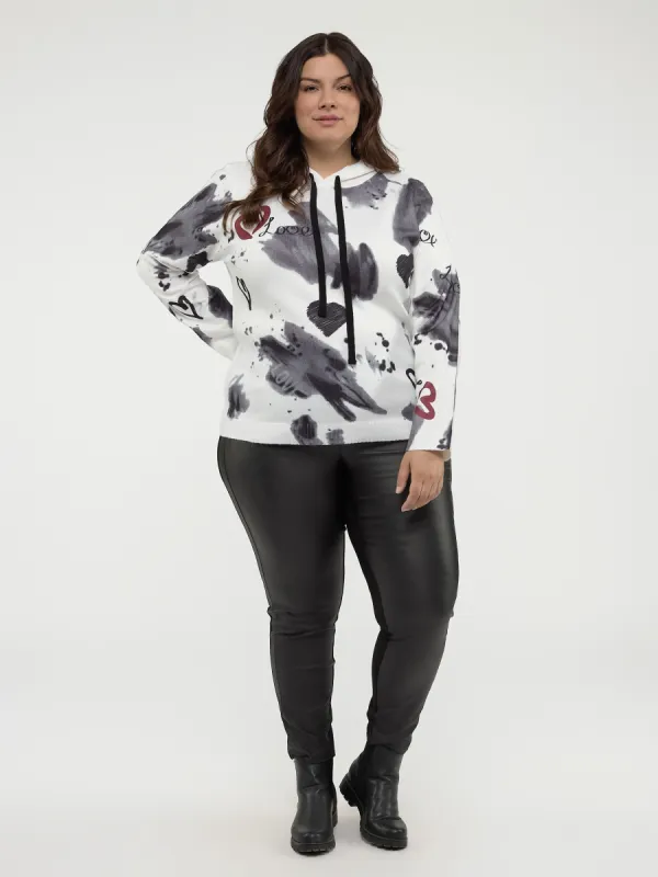 Long-sleeve loose pullover sweater sold by Claire France