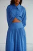 Lulu Skirt - Kahlo Blue sold by WRAY