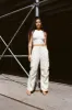 Parachute Cargo Pants - Stone sold by WRAY
