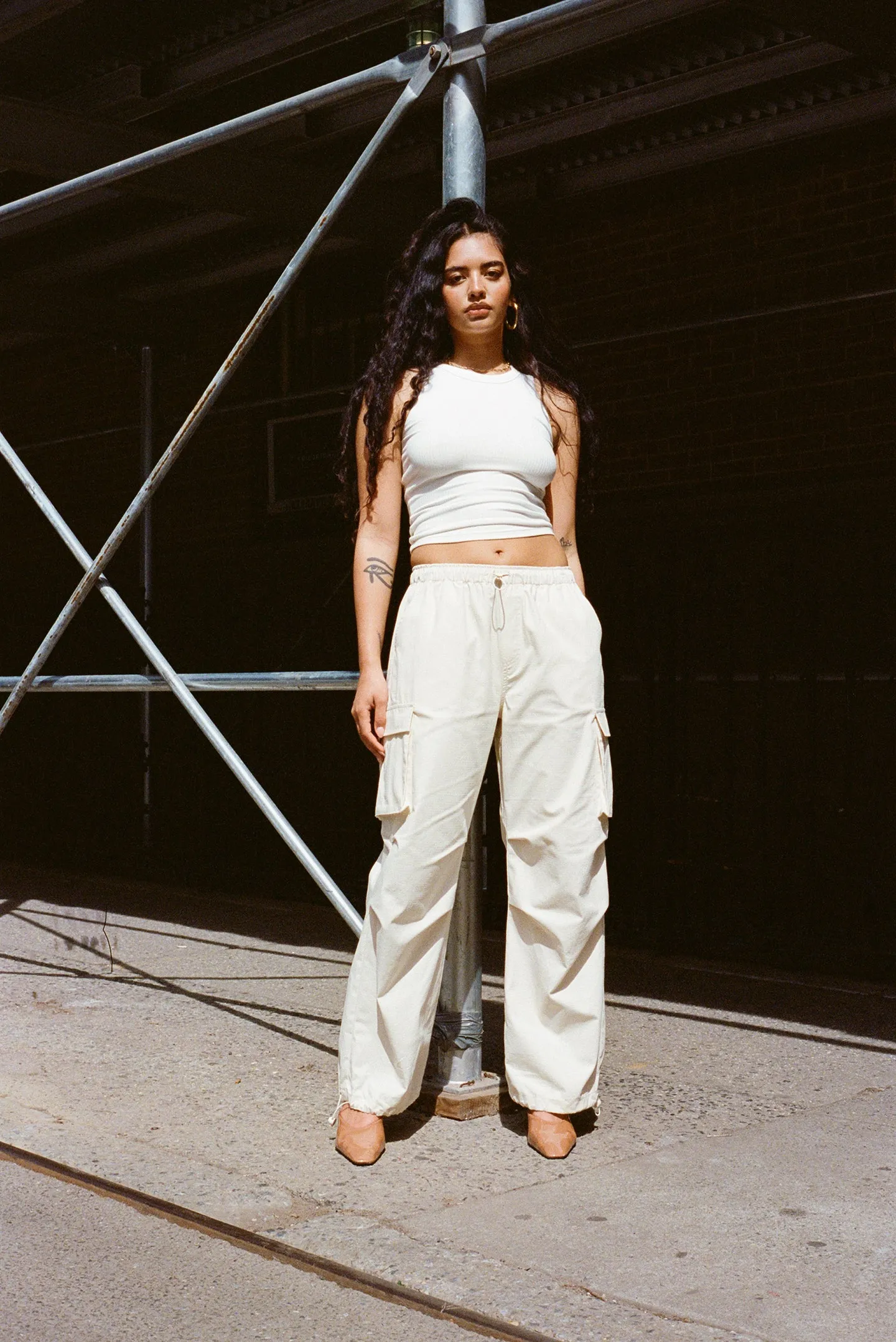 Parachute Cargo Pants - Stone sold by WRAY product image thumbnail 5