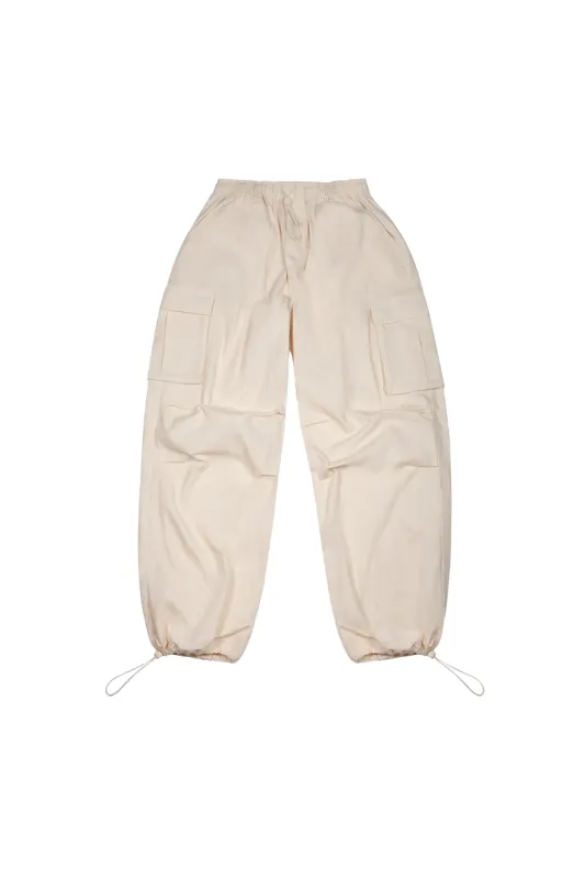 Parachute Cargo Pants - Stone sold by WRAY